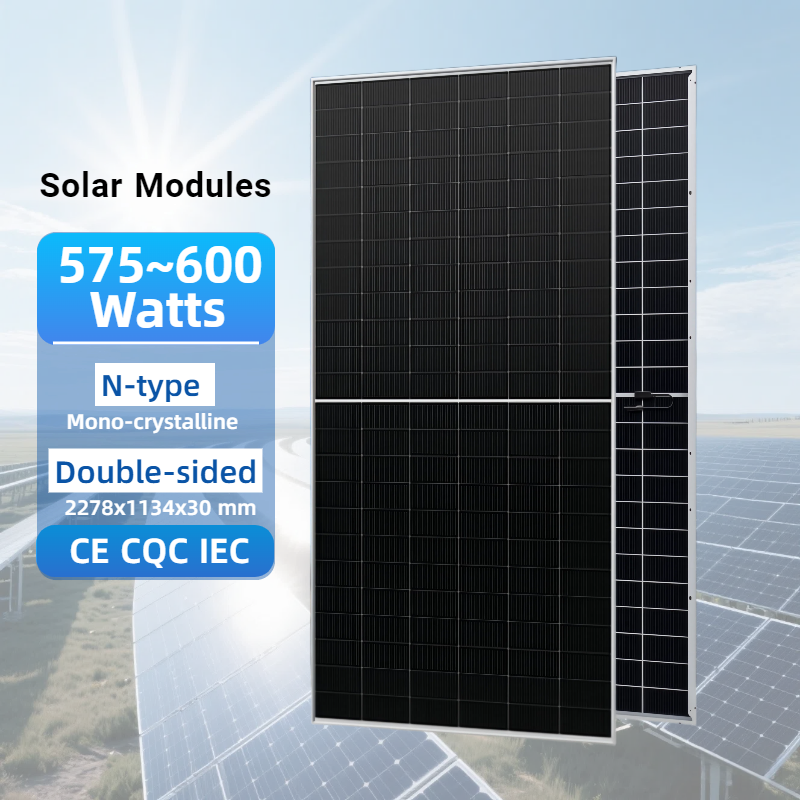 N-Type 575W-600W Monocrystalline Solar Panel