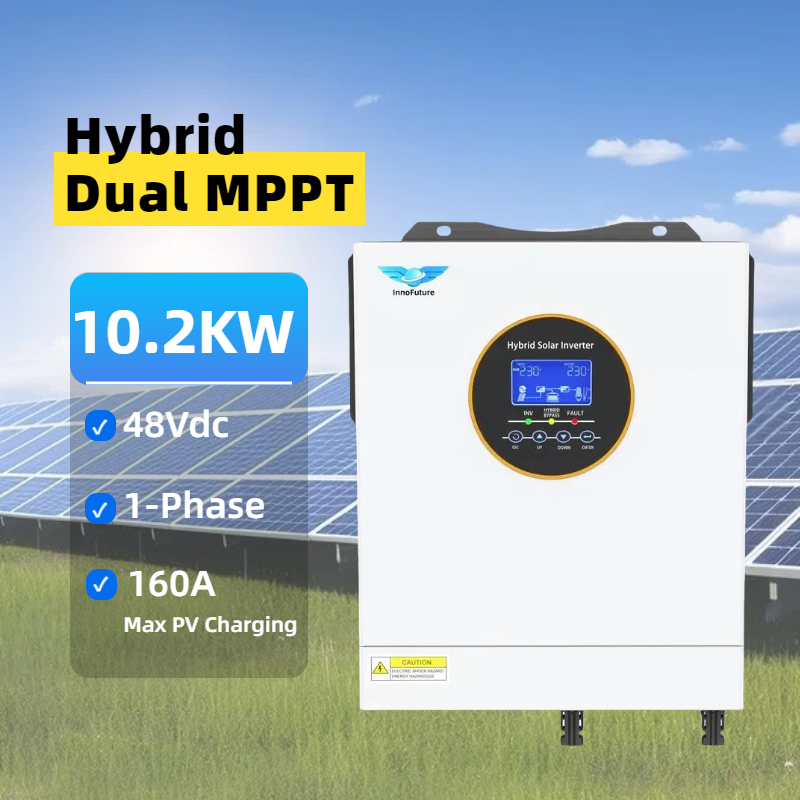 8.5KW/10.2KW 230Vac dual output Hybrid Solar inverter 