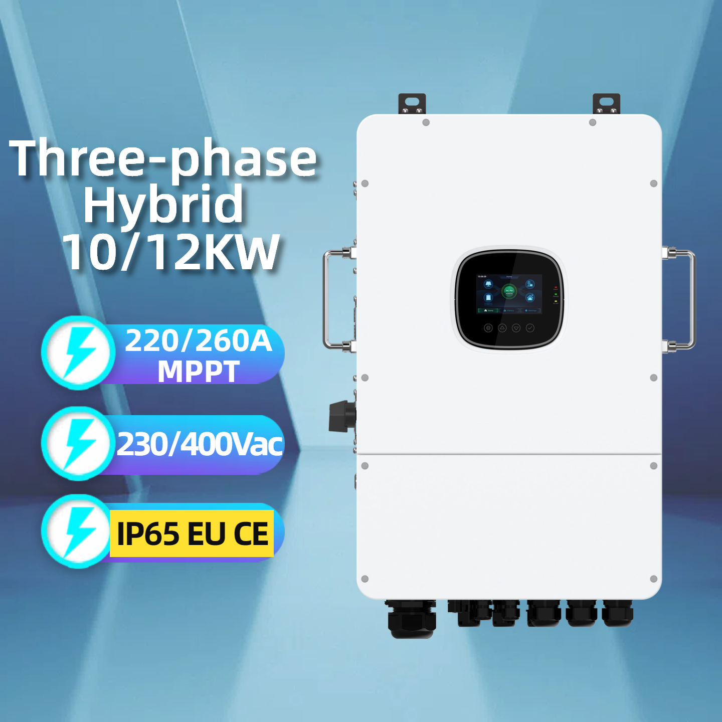 SRNE 10KW 12KW IP65 CE Three-Phase Solar Inverter