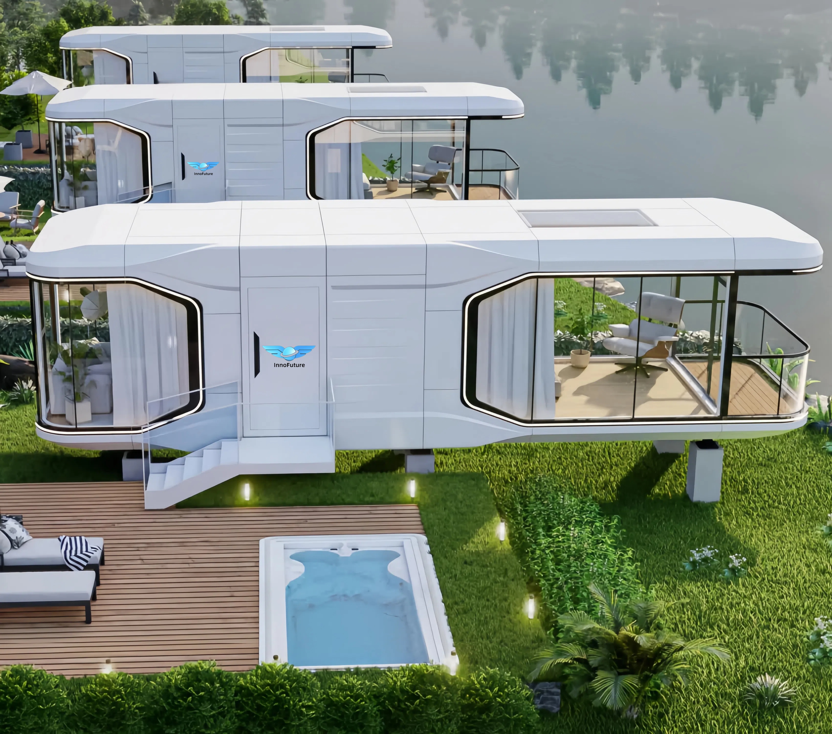 28㎡ Space Capsule Light Steel Container Mobile Home for Hotel