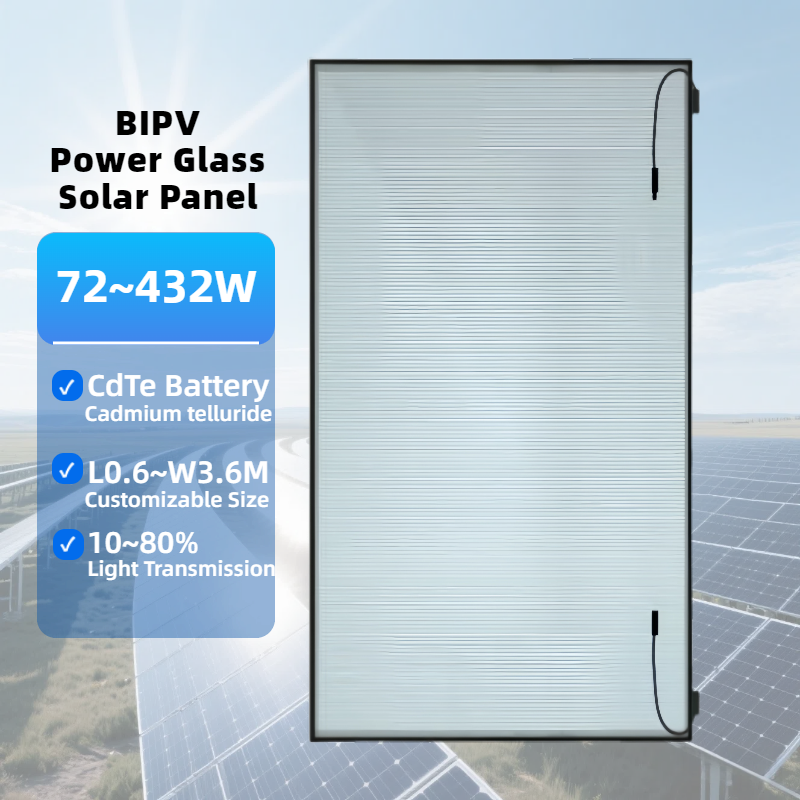 High Efficiency 72-432W BIPV Solar Panel